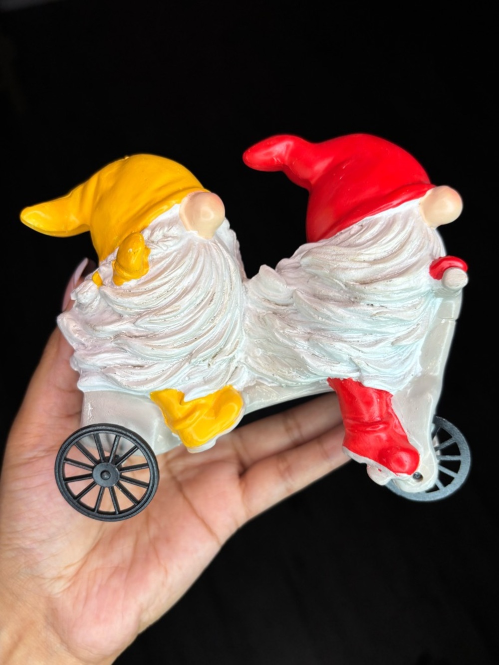Collectable Melrose International Whimsical Garden Gnome Figurine Riding Scooter